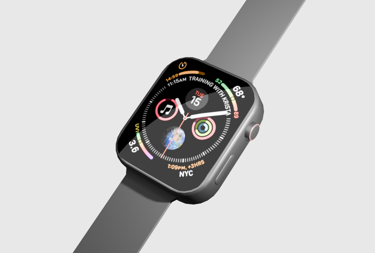 Making Iwatch Using Blender 3D - student project