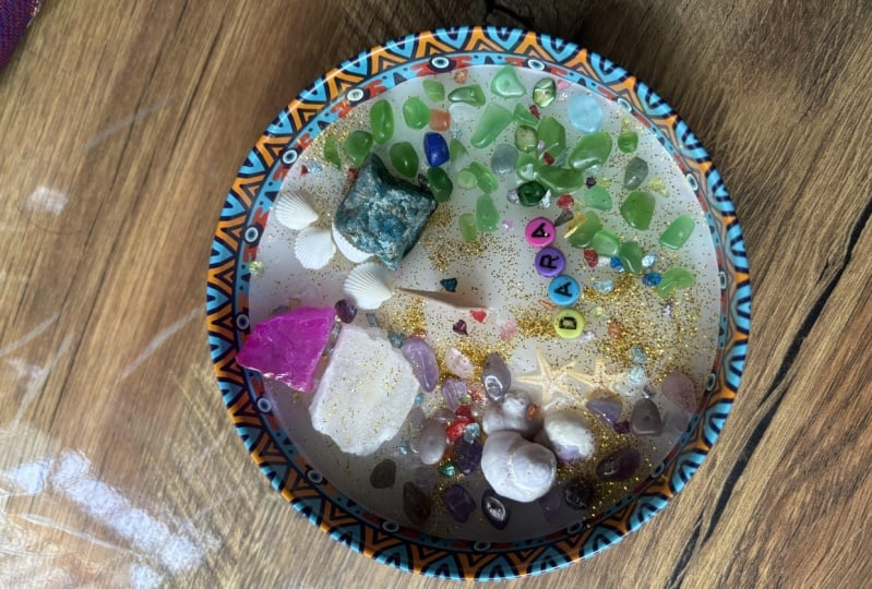 Candle with zodiac stone