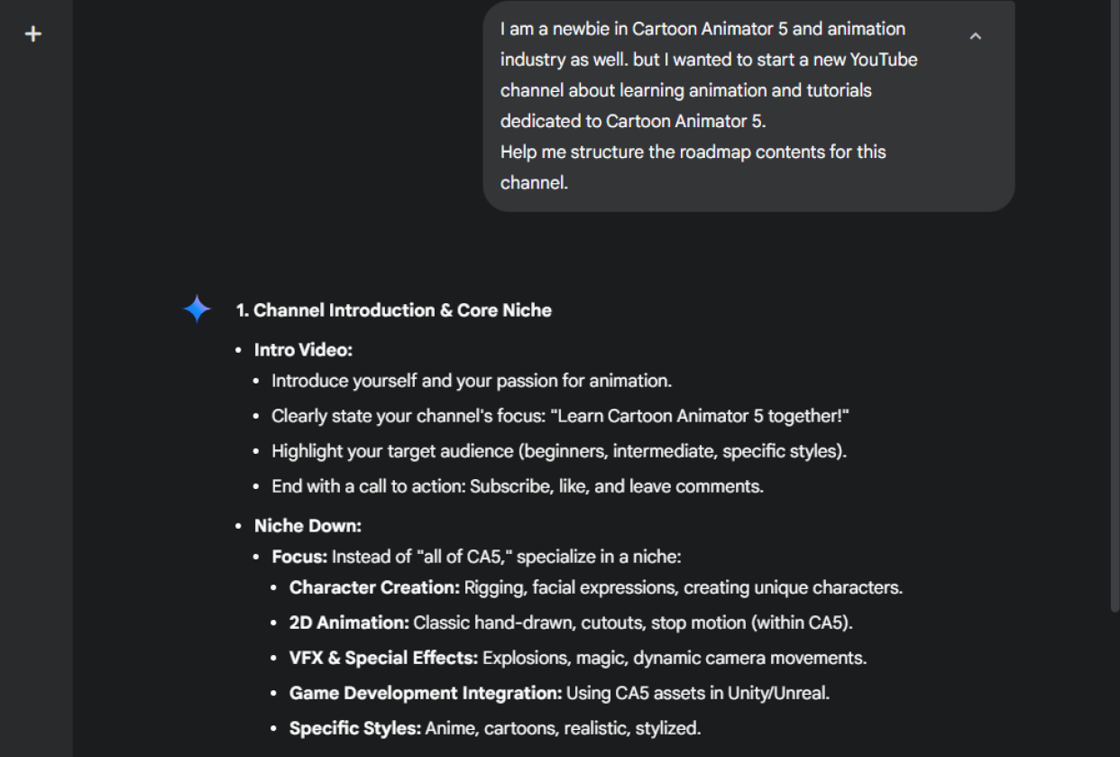 Learning a new animation software prompt. - student project