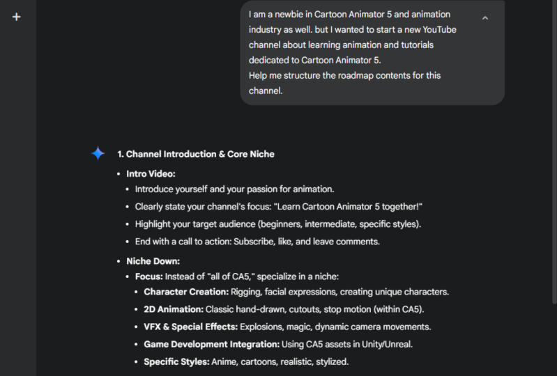 Learning a new animation software prompt.