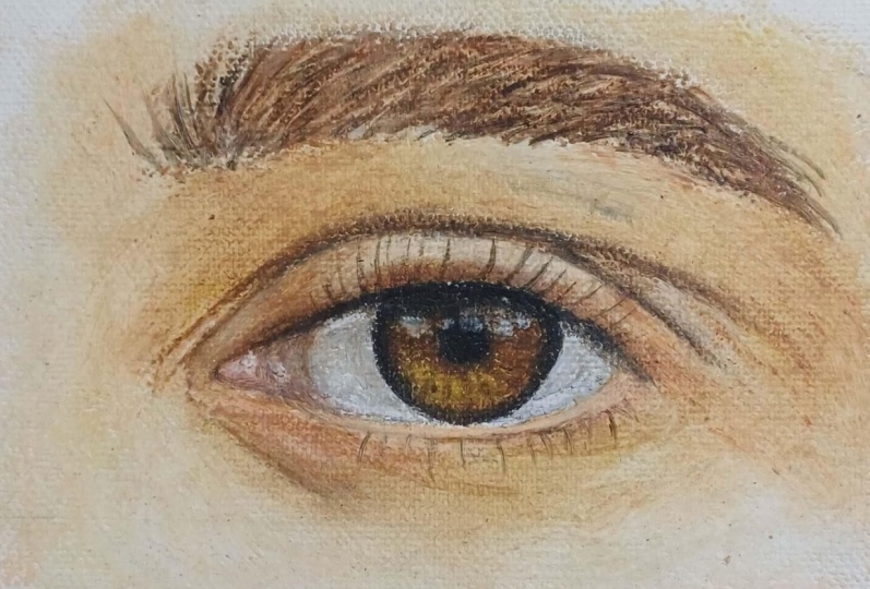 Oil Pastel Eye