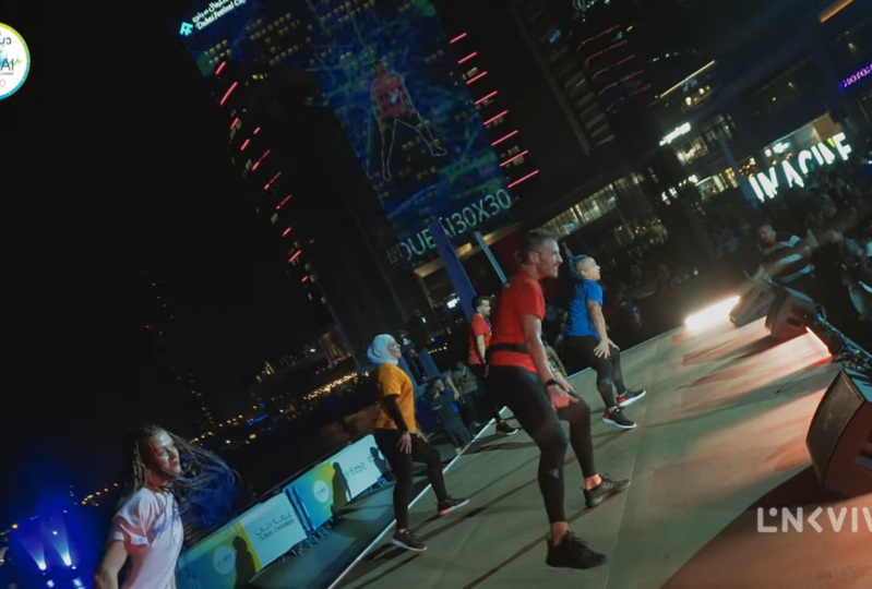 PROJECTION MAPPING FOR DUBAI FITNESS CHALLENGE