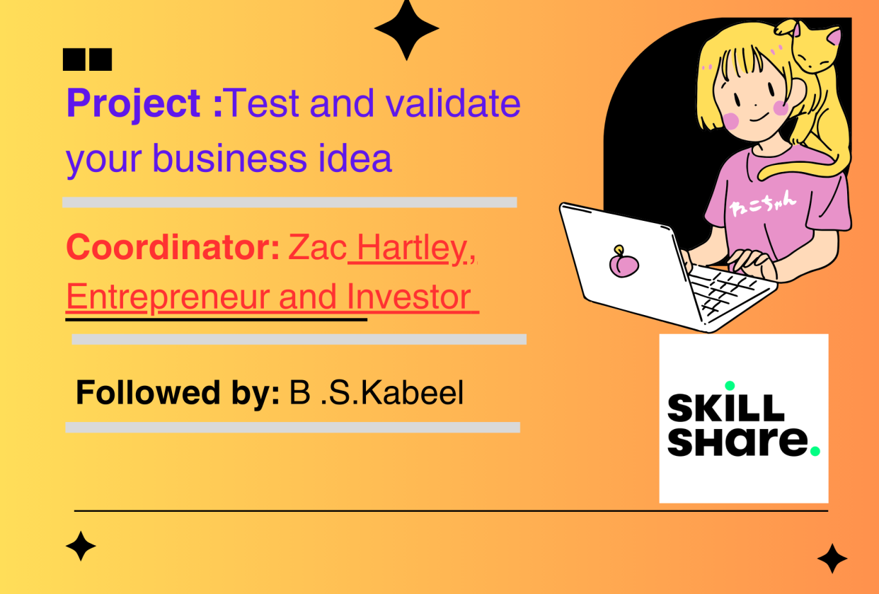 Test and validate your business idea or product - student project