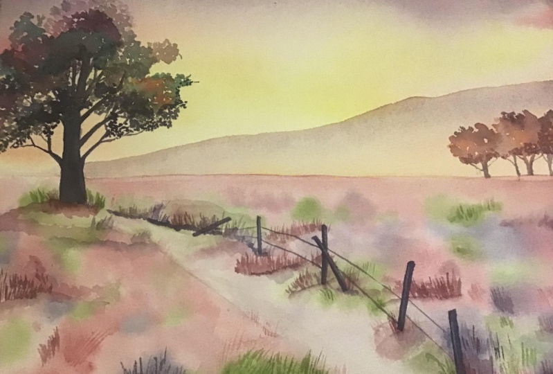 Sunset painting