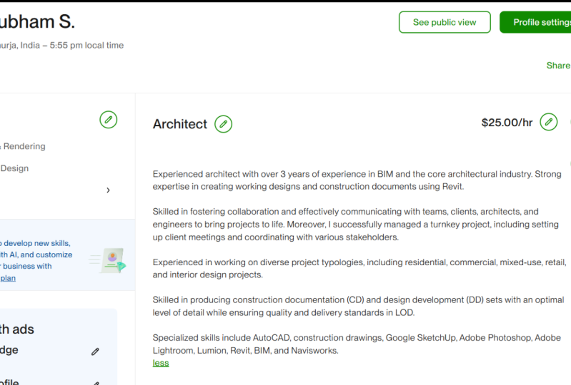 My Upwork Profile