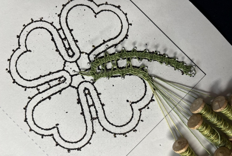Bobbin Lace Shamrock