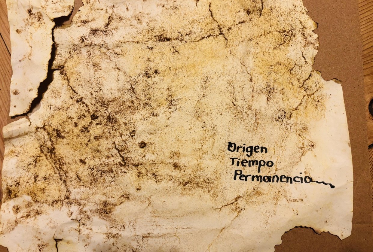 My own aged paper - student project