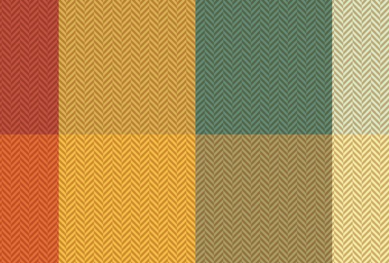 Twill weave herringbone pattern - student project