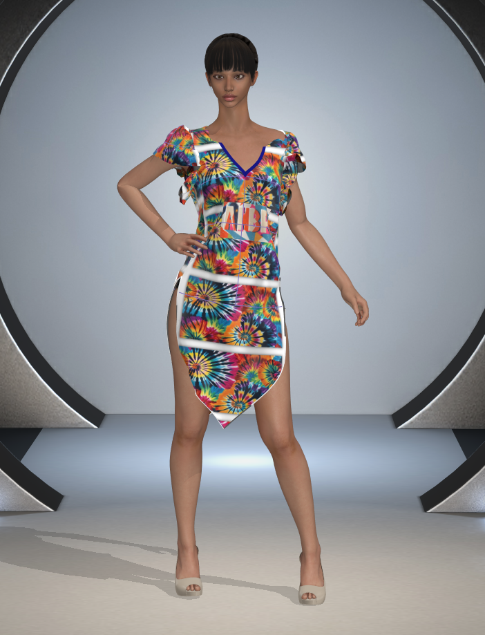 Tie-dye Female Tunic - student project