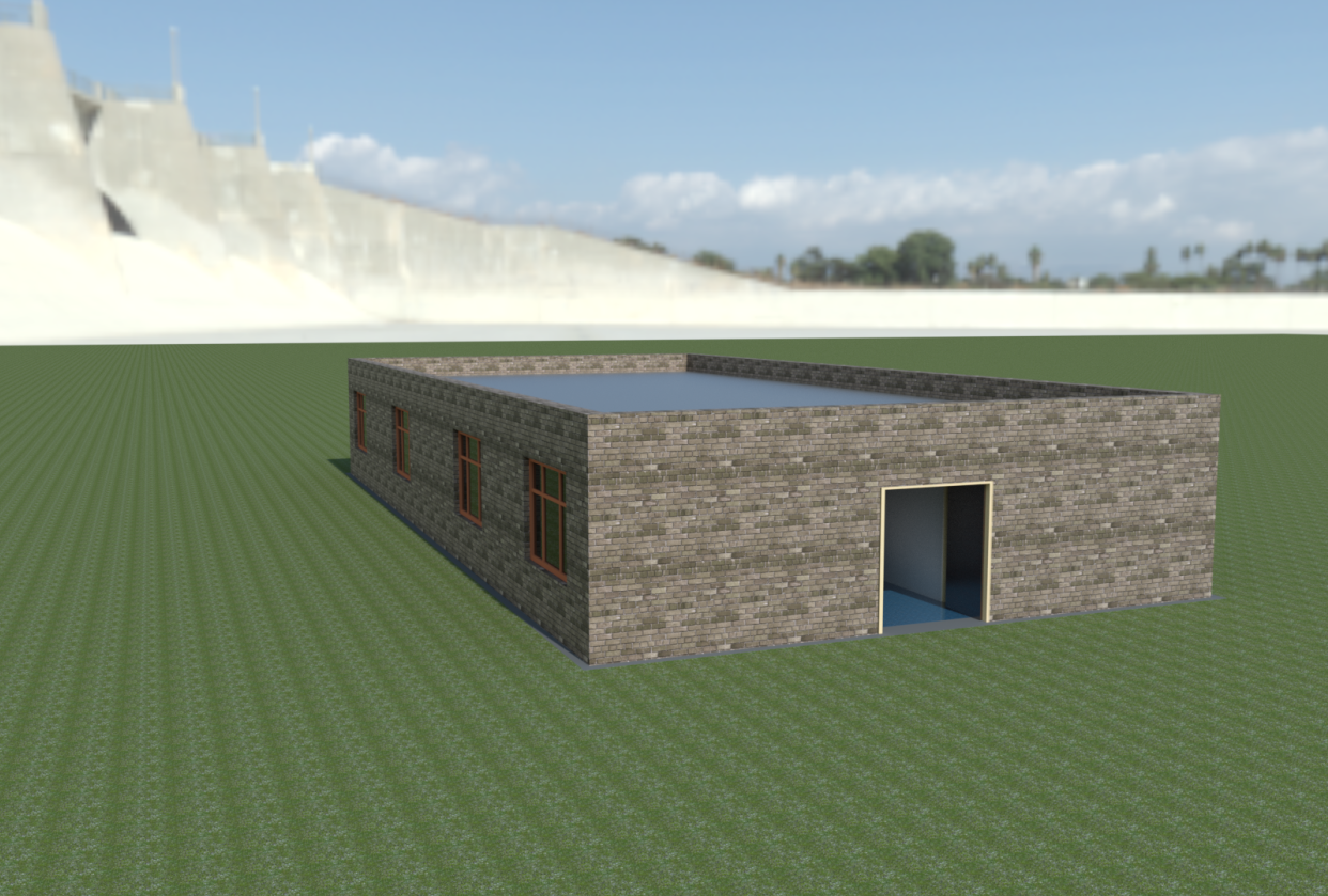 3D Building Render - student project