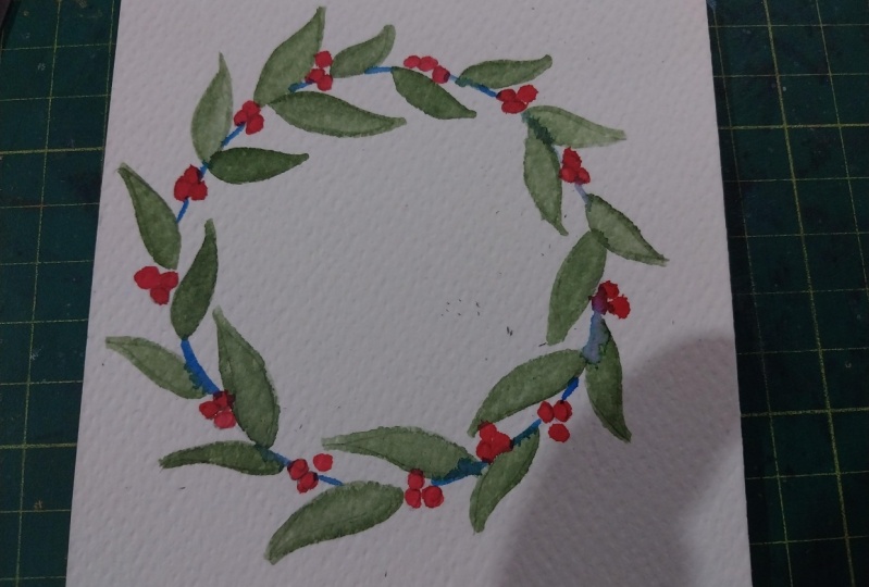 Watercolor with brush pens