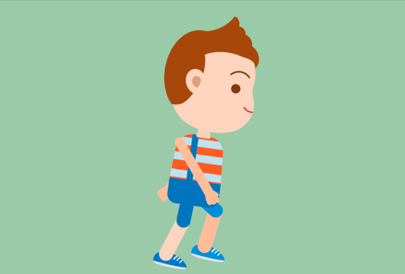 ciclo de caminado personaje