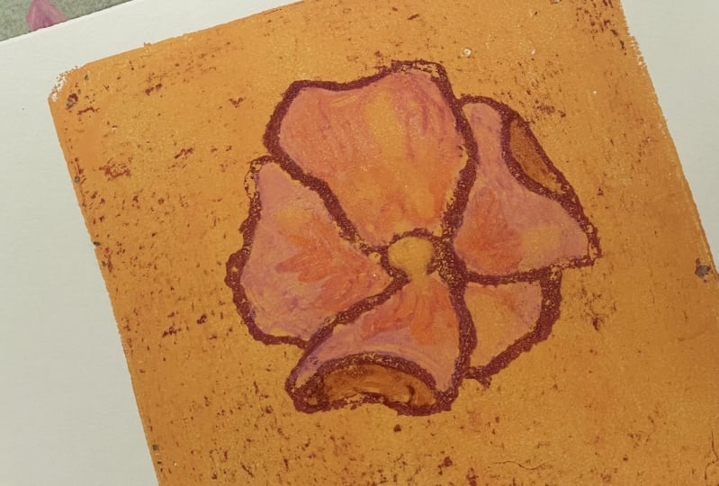 Oil resist Flower
