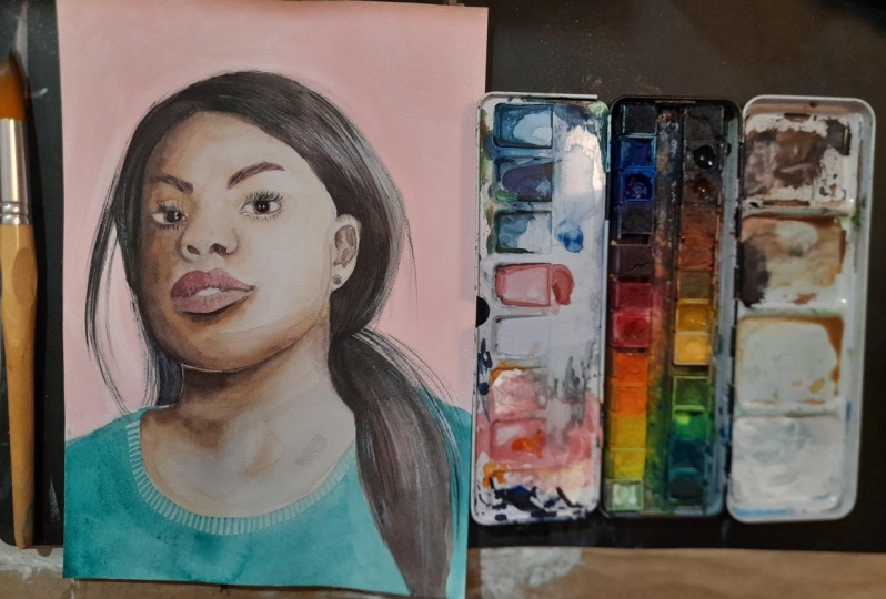 watercolour portrait