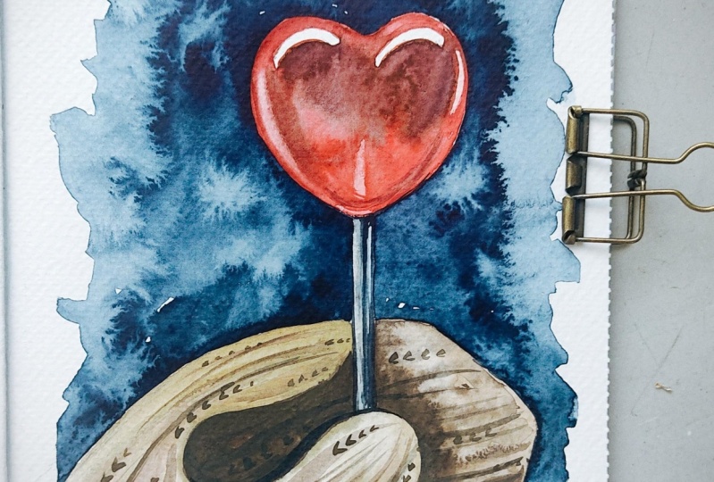 Glossy watercolor textures
