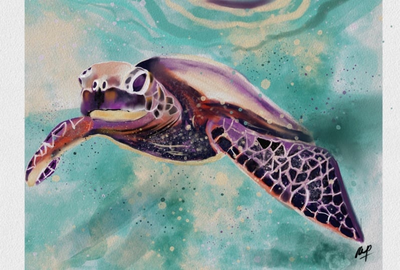 Procreate Watercolour Masterclass digital painting on ipad