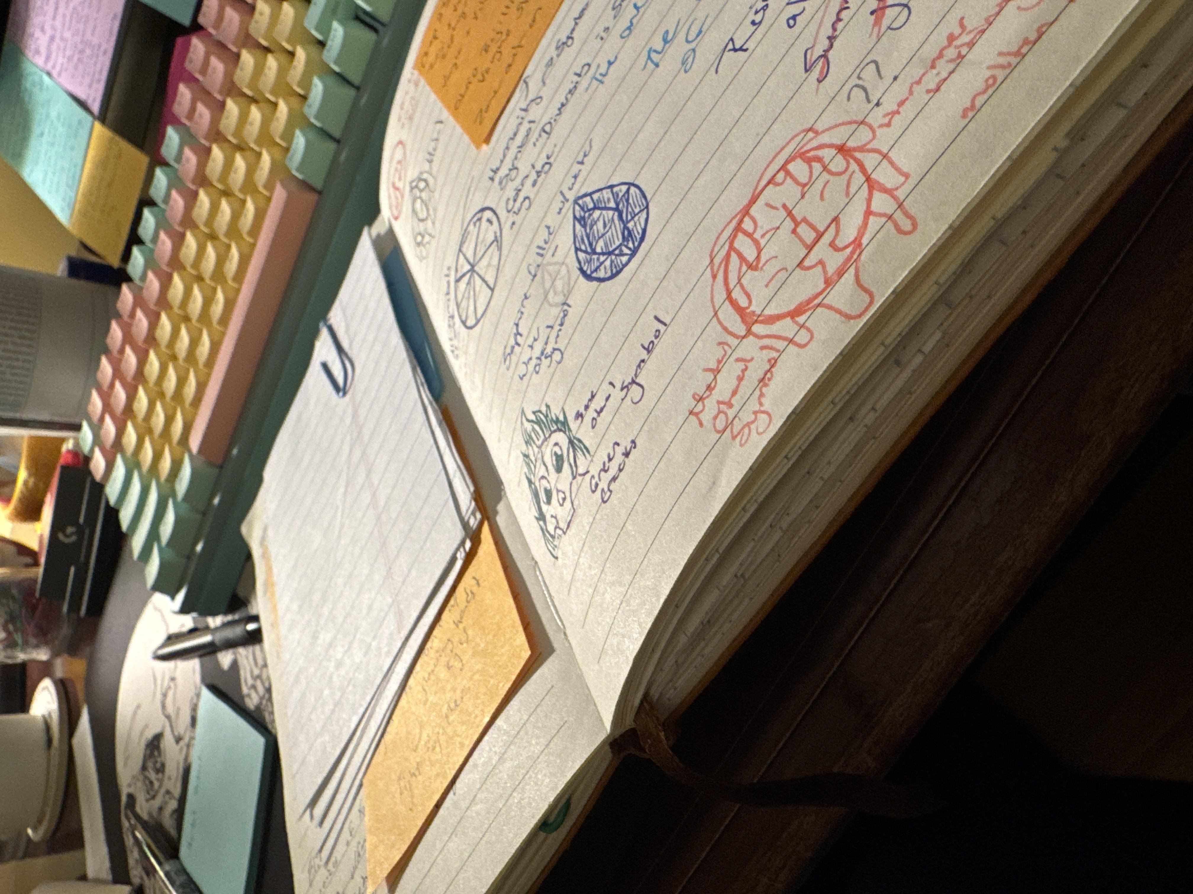 Commonplacing and Sticky Notes - student project