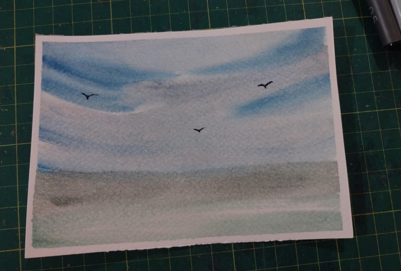 Watercolor skies
