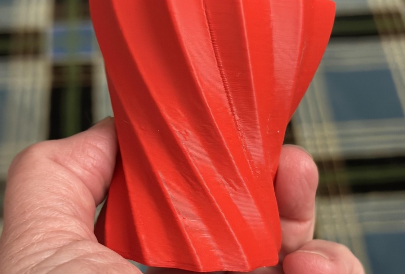 Crashed vase and 2nd try w/print