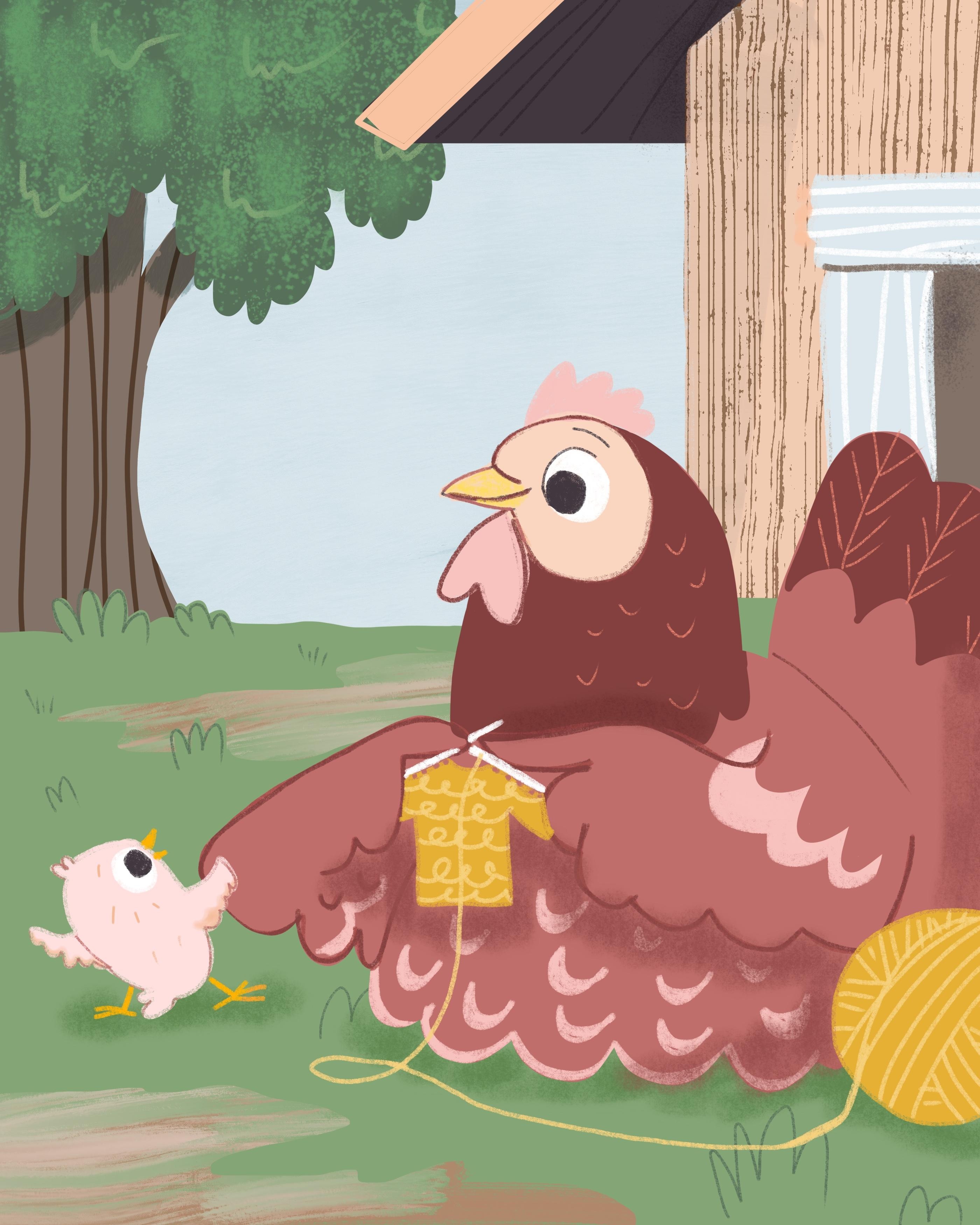 Procreate chicken project