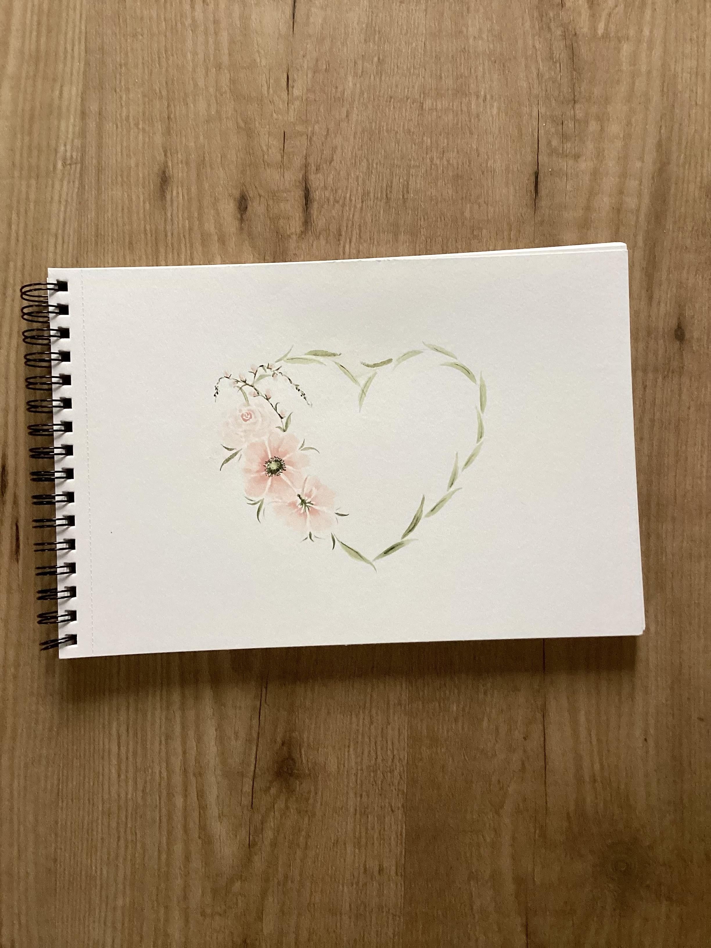 Romantic flower heart - student project