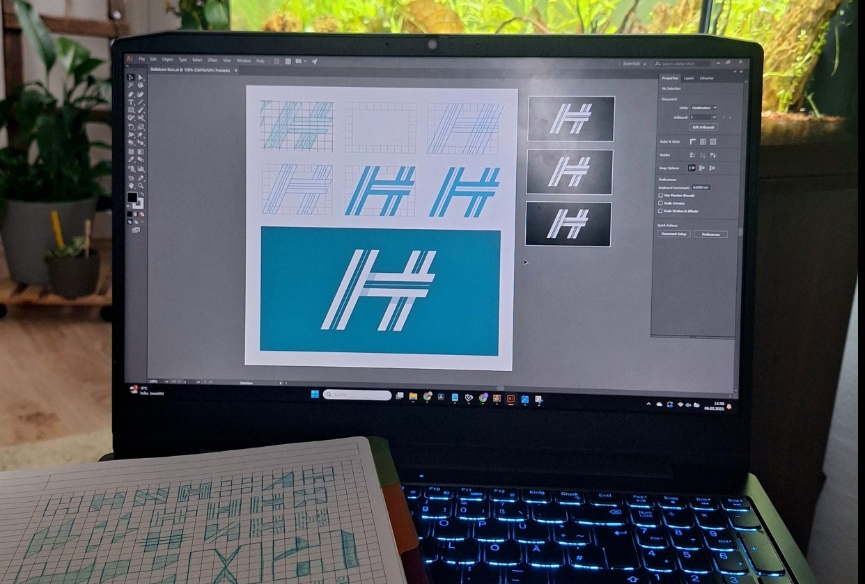 Exploring Logo Design – My First Steps with Grids in Adobe Illustrator