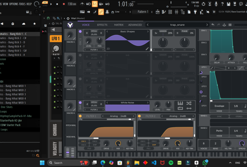 A trap snare