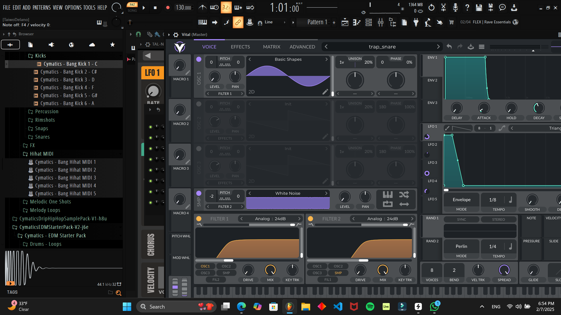 A trap snare - student project
