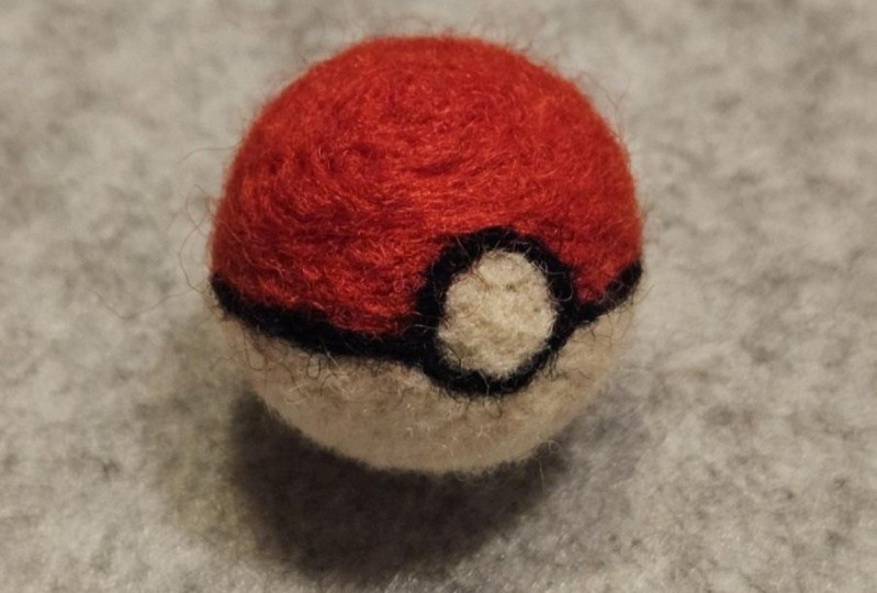 Pokéball keychain