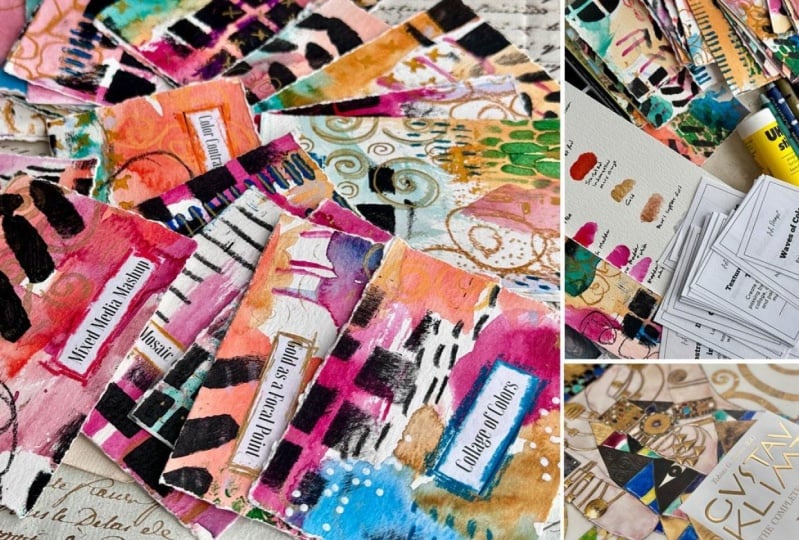 Master Mark-Making Like Klimt: 60 Art Prompts for Mixed Media Magic Class