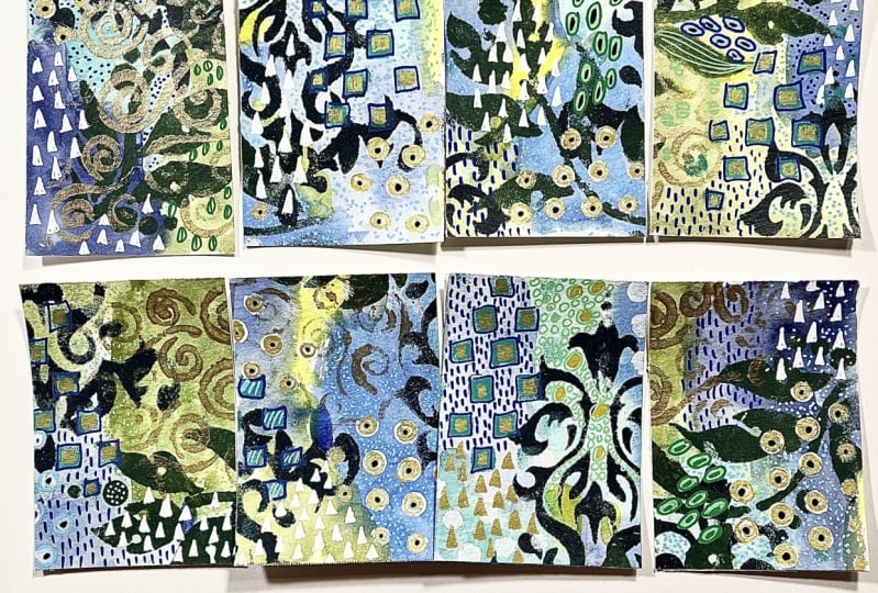 Klimt inspired inspiration cards