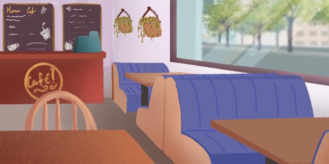 Coffeshop (background practice) - student project