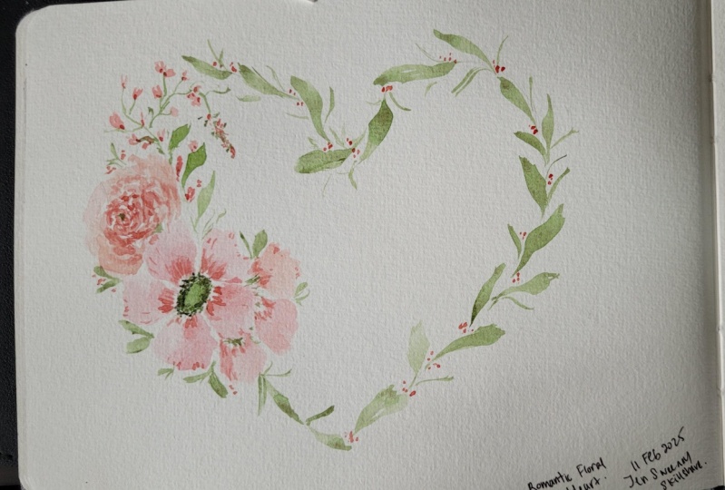 Romantic Floral Heart