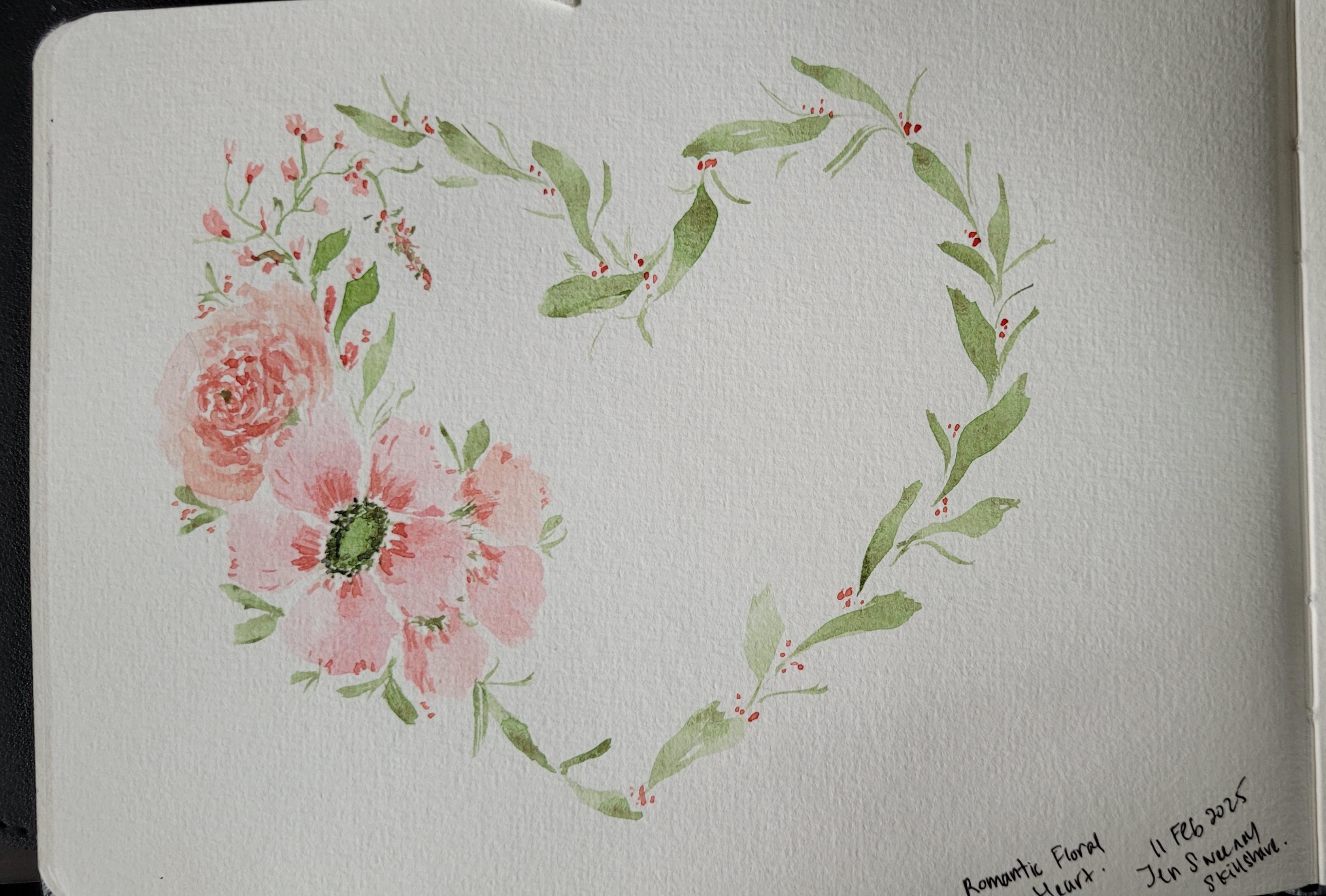 Romantic Floral Heart - student project