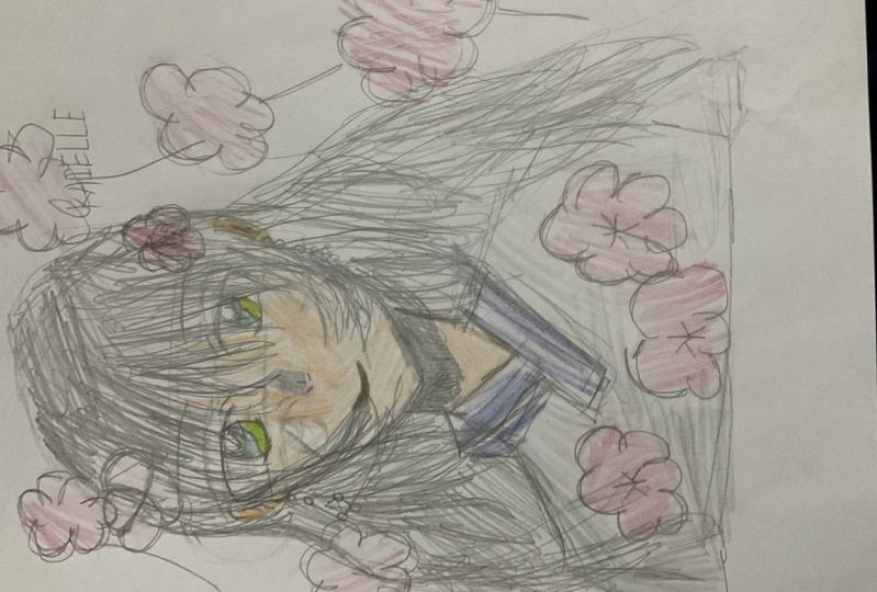 Japanese rose girl