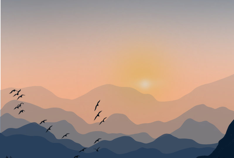 Misty Mountains Landscape