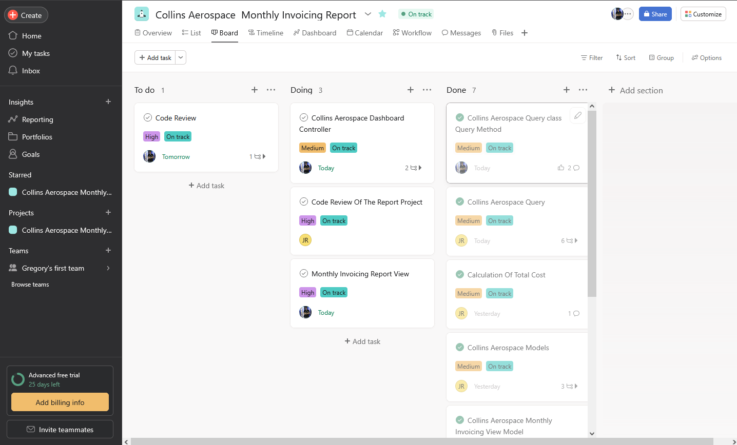 Asana - Real World Project - student project