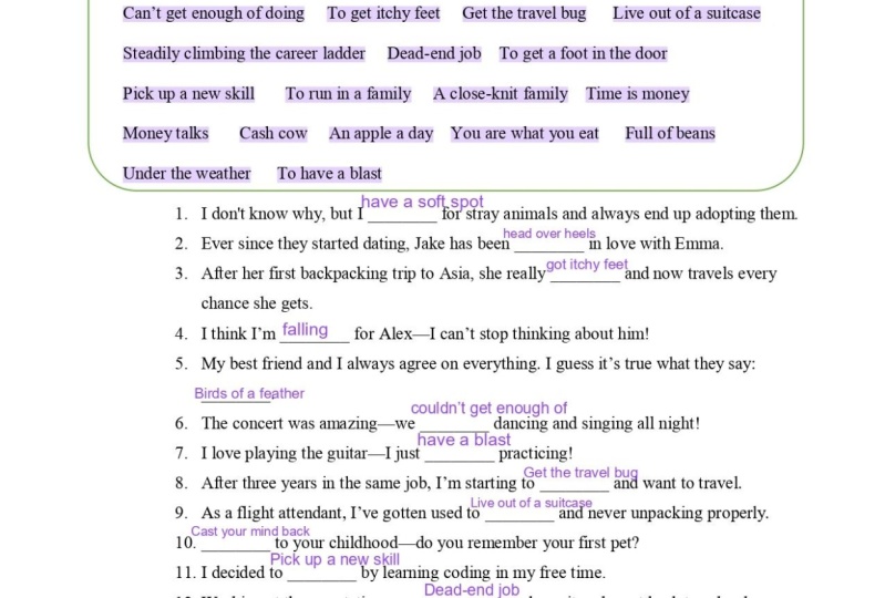 Idioms Project