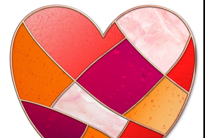 Stained Glass Heart