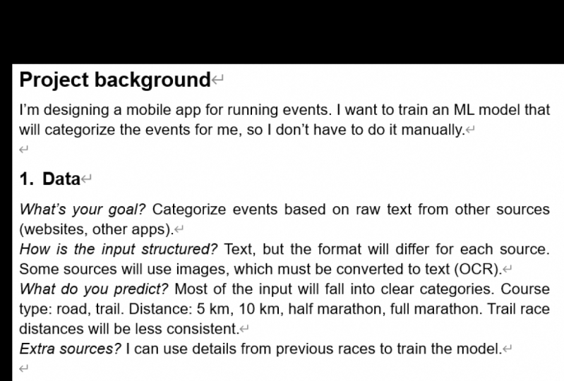 Running events