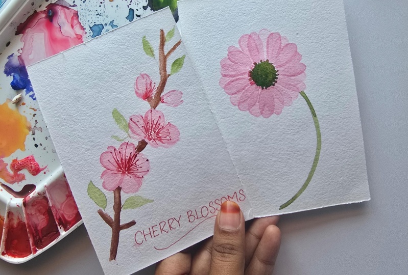 Watercolor flowers