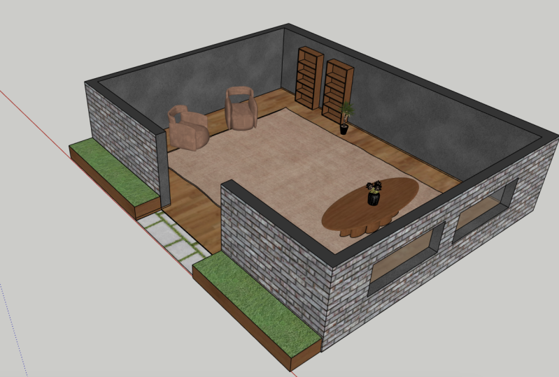 Reading room mock-up
