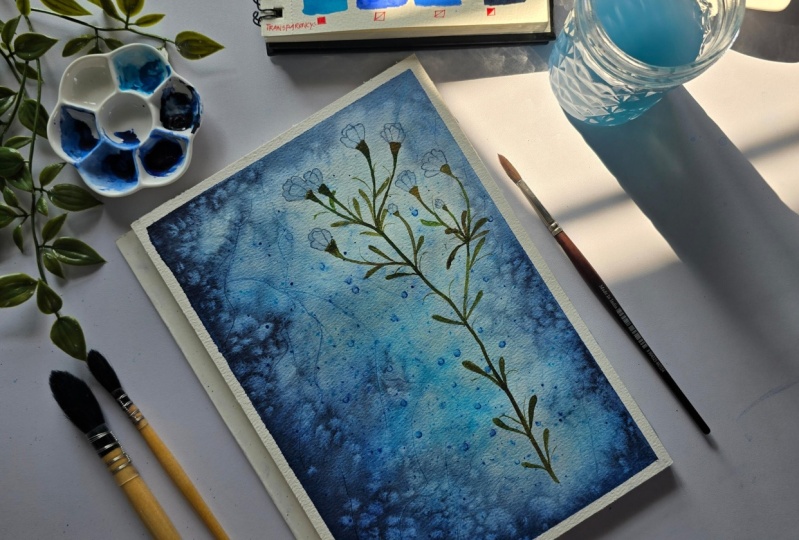 Transparency in watercolors