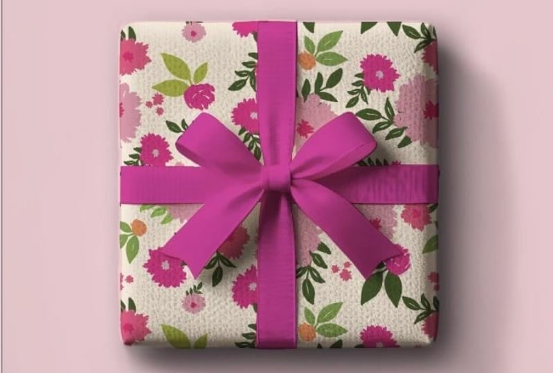 Floral Gift Wrap