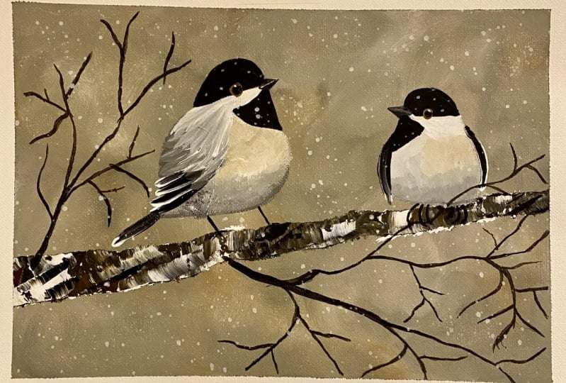 Winter Chickadees