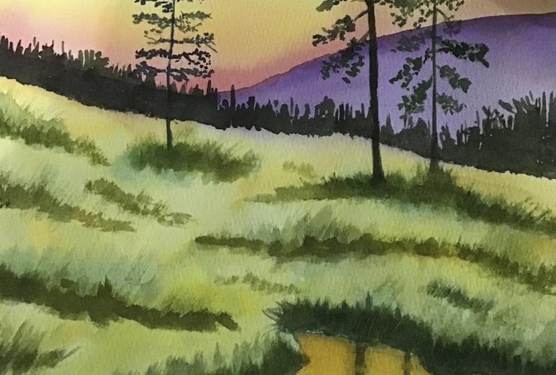 Sunset painting
