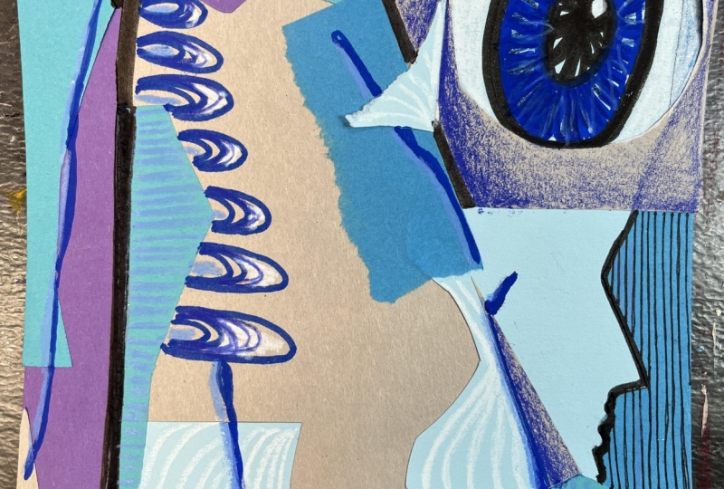 Abstract Mixed Media Collage Fun