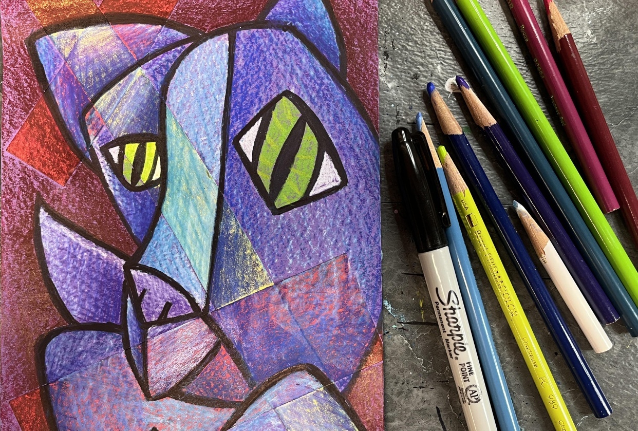 Picasso Inspired Portraits - student project