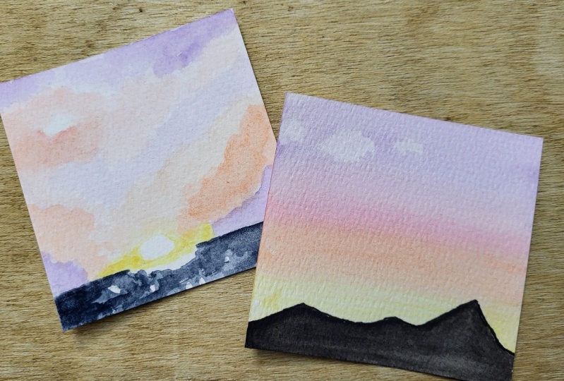 Soft practice mini sunsets