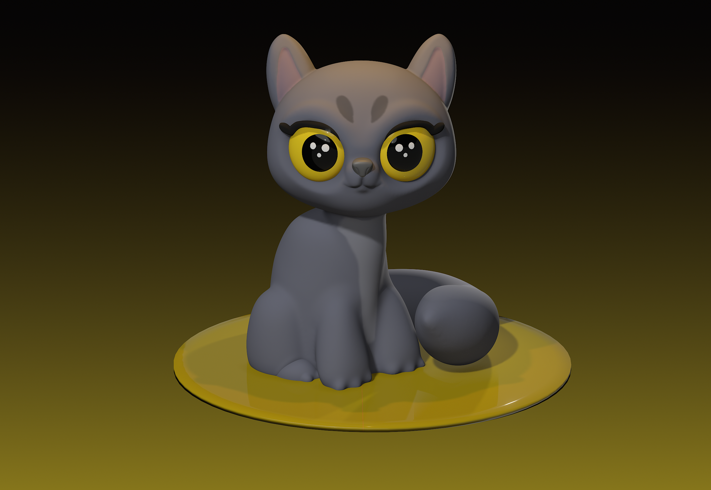 Halloween kitty - student project